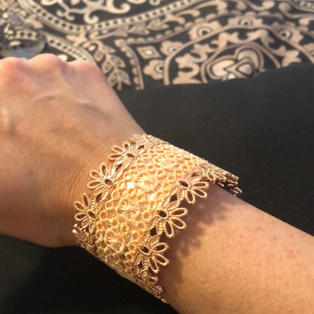 Rose Gold Cuff Bracelet 5$